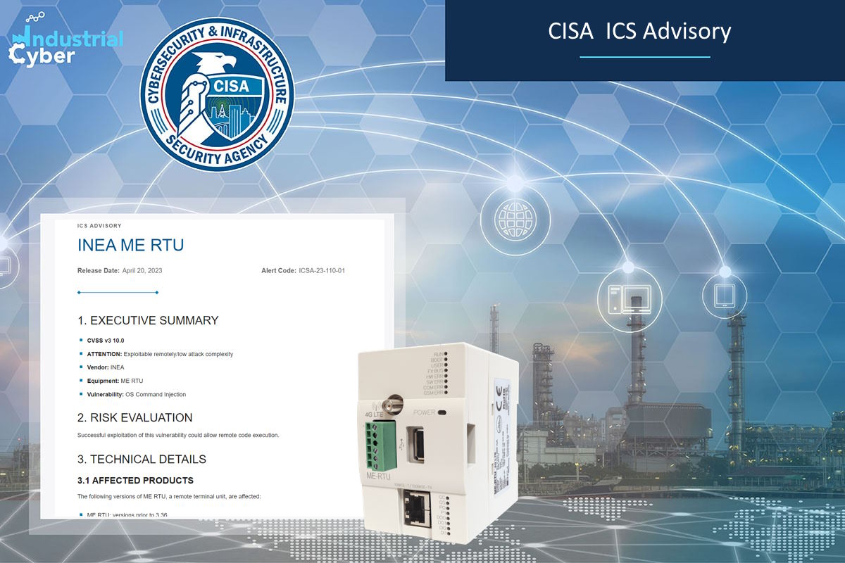 CISA warns of OS Command Injection vulnerability in INEA ME RTU hardware