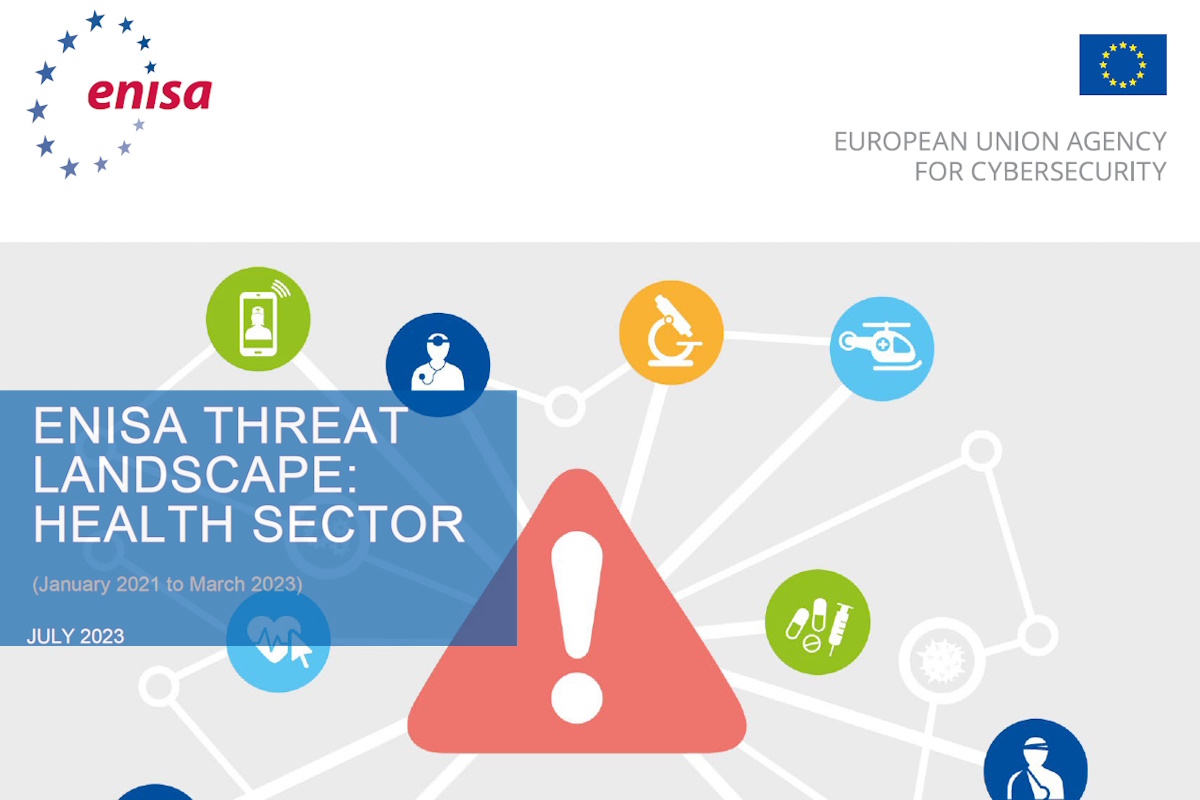 New ENISA report says ransomware accounts for 54% of cybersecurity threats in health sector