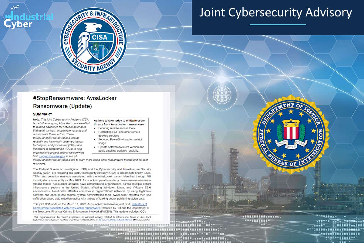 CISA, FBI update IOCs, TTPs, detection methods associated with AvosLocker ransomware variant