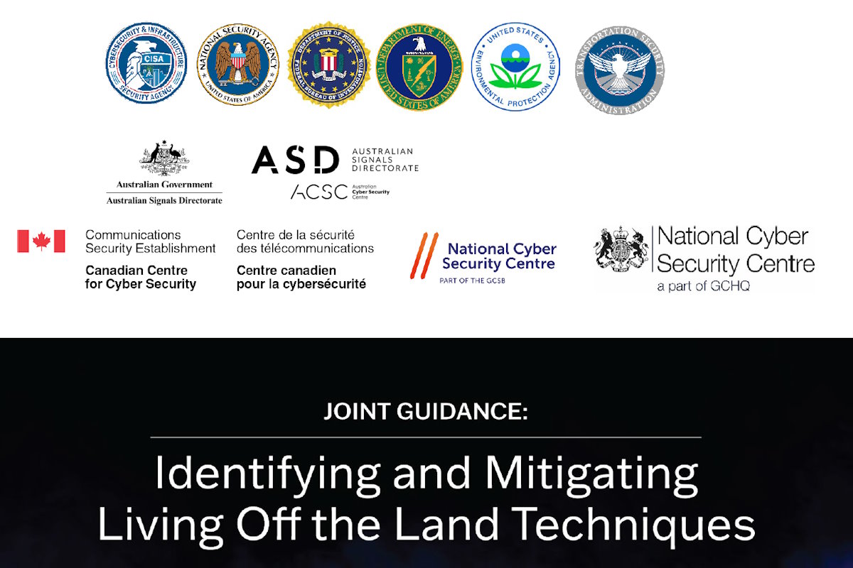 Transnational cybersecurity agencies publish joint guidance on identifying, mitigating living-off-the-land techniques