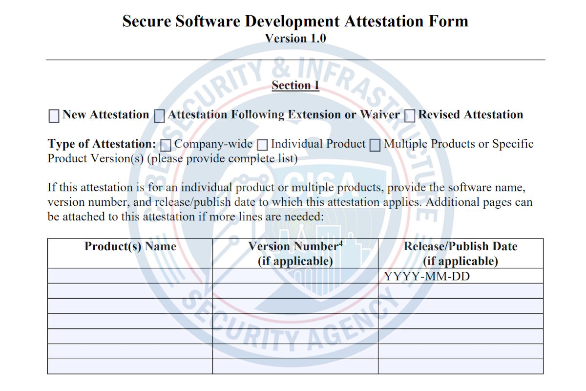 US launches secure software development attestation form to enhance federal cybersecurity